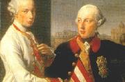 Pompeo Batoni, Portrait of Emperor Joseph II (right) and his younger brother Grand Duke Leopold of Tuscany (left), who would later become Holy Roman Emperor as Leopo